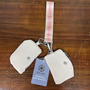 Gaiam Essentials Duo Writlet + 2 Small Pink Coin Purses
